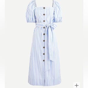 J Crew Cottage Dress in Stripe-xl- 100% cotton
